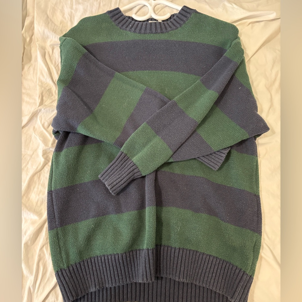 Simons Green and Navy Sweater in XS